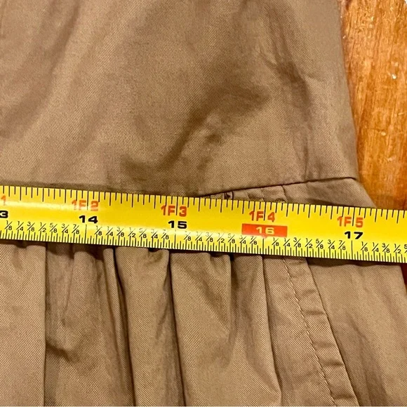 Old Navy Catherine Maxi Dress Tan Camel with Pockets - Picture 9 of 11